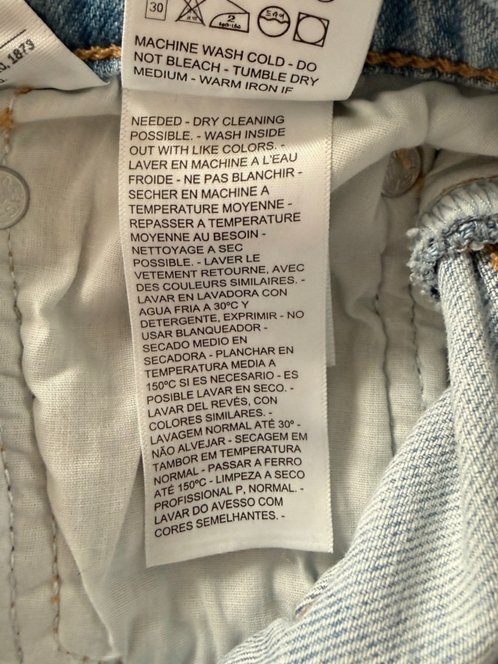 Levi’s Premium Ribcage Straight Ankle Jeans Light Wash High Rise  W28 L29 - Picture 11 of 12